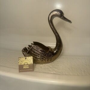 Brass Swan Gold Made By India Cottagecore - New With Tags